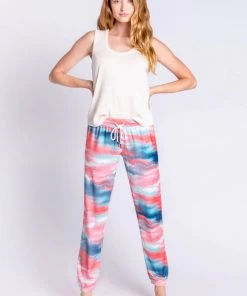 PJ Salvage Stormy Sunsets Tie Dye Pant