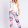 PJ Salvage Stormy Sunsets Tie Dye Pant