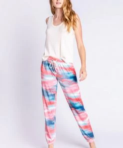 PJ Salvage Stormy Sunsets Tie Dye Pant