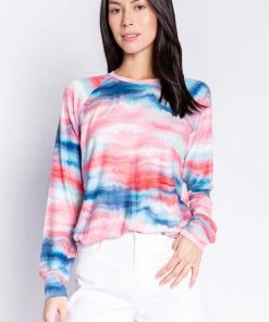 PJ Salvage Stormy Sunsets Tie Dye Long Sleeve
