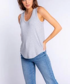 PJ Salvage Textured Essentials Solid Tank