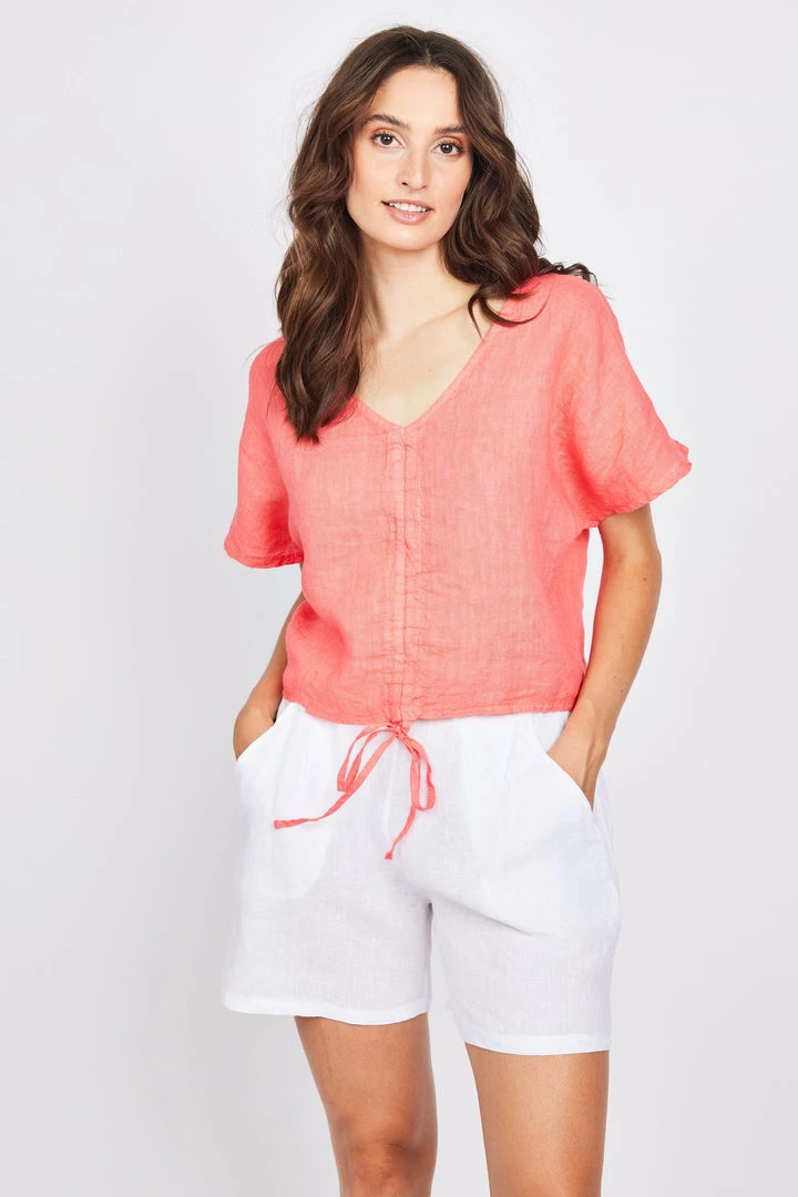 Pistache Linen Shorts 3 Pistache Linen Shorts