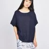 Pistache Short Sleeve Linen Top