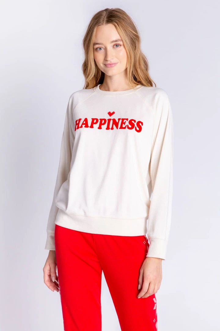 PJ Salvage Frosted Fairisle Happiness Long Sleeve Top 4 PJ Salvage Frosted Fairisle Happiness Long Sleeve Top
