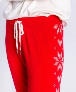PJ Salvage Frosted Fairisle Snowflakes Banded Pant