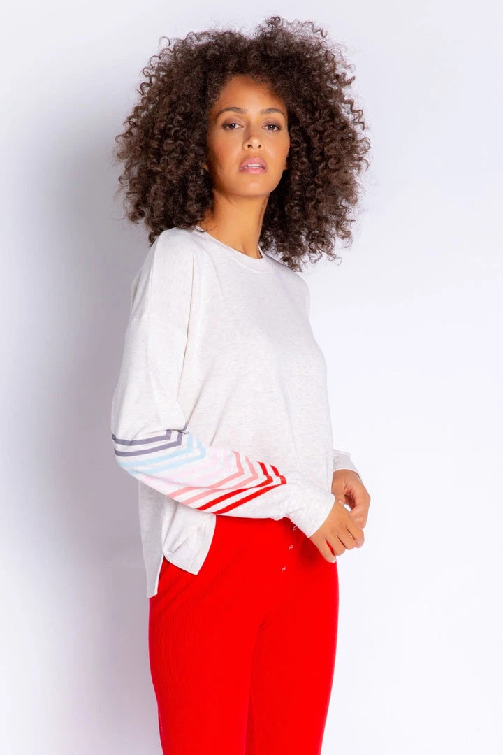 PJ Salvage Happy Vibes Stripes Long Sleeve Top 4 PJ Salvage Happy Vibes Stripes Long Sleeve Top