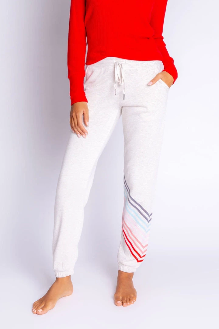 PJ Salvage Happy Vibes Stripes Banded Jammie Pant 5 PJ Salvage Happy Vibes Stripes Banded Jammie Pant