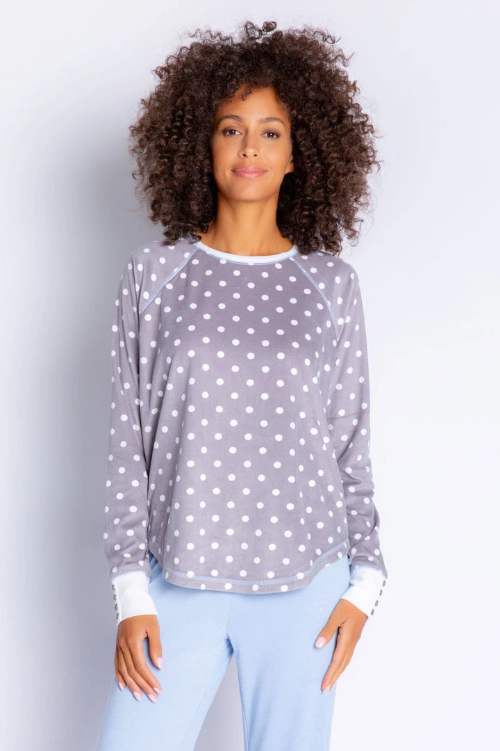 PJ Salvage Winter Woods Dots Long Sleeve Top 3 PJ Salvage Winter Woods Dots Long Sleeve Top