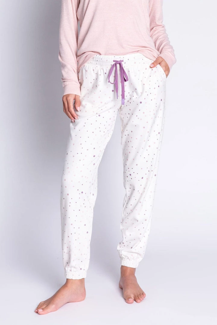 PJ Salvage Cabin Cozy Dots Band Pant 4 PJ Salvage Cabin Cozy Dots Band Pant
