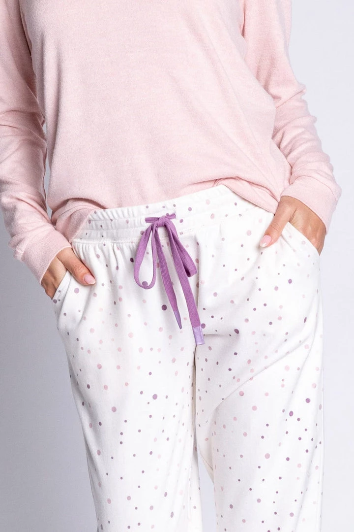 PJ Salvage Cabin Cozy Dots Band Pant 5 PJ Salvage Cabin Cozy Dots Band Pant
