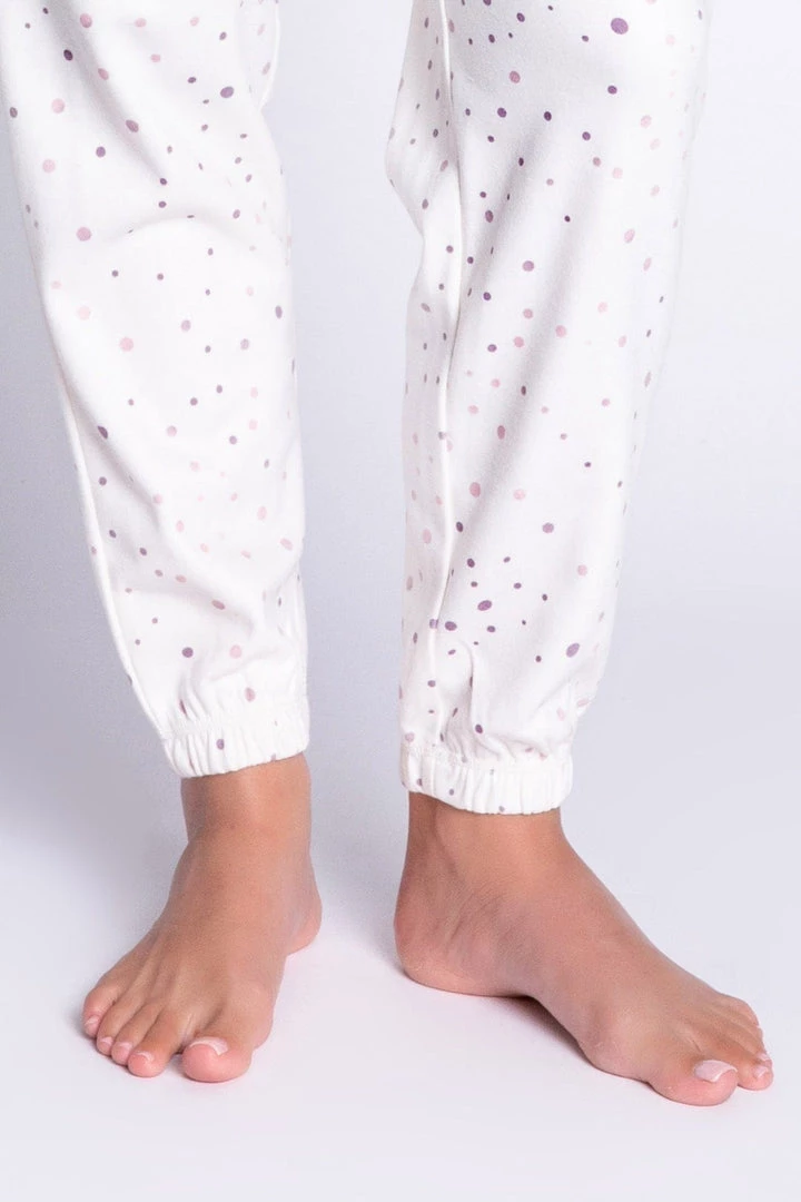 PJ Salvage Cabin Cozy Dots Band Pant 6 PJ Salvage Cabin Cozy Dots Band Pant