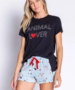 PJ Salvage Love Is A Four Legged Word Short Sleeve Top