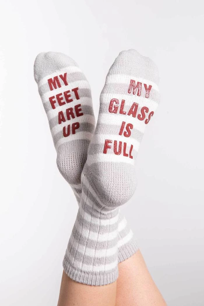 PJ Salvage Fun Socks W/ Sayings 5 PJ Salvage Fun Socks W/ Sayings