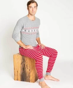 PJ Salvage Men's Joyful Heart Long-Sleeve Top