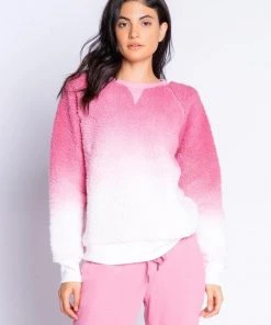 PJ Salvage Women's Dip Dye LS Top