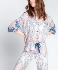 PJ Salvage Boho Babe Floral Short Sleeve