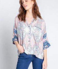 PJ Salvage Boho Babe Floral Short Sleeve
