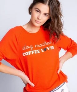 PJ Salvage Coffee And Canines Dog Mother Long Sleeve