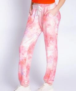 PJ SALVAGE Melting Crayons Tie Dye Banded Pant * Last Chance