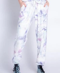 PJ SALVAGE Melting Crayons Tie Dye Banded Pant * Last Chance