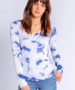 PJ Salvage Blue Tide Long Sleeve Top