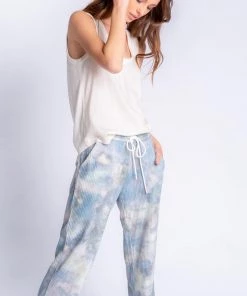 PJ Salvage Cloudy Days Tie Dye Banded Pant