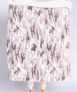 PJ Salvage Cozy Camo Blanket
