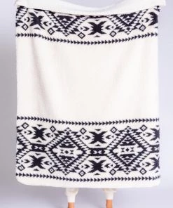 PJ Salvage Cozy Aztec Blanket