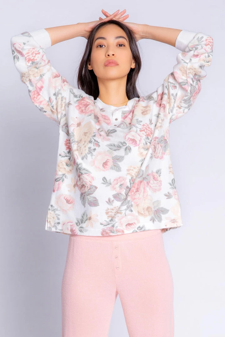 PJ Salvage Retro Rose Long Sleeve Top 3 PJ Salvage Retro Rose Long Sleeve Top