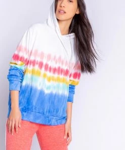 PJ Salvage Rainbow Sunsets - Tie Dye Hoodie