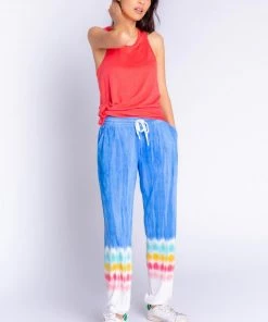 PJ Salvage Rainbow Sunsets - Tie Dye Banded Pant