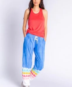 PJ Salvage Rainbow Sunsets - Tie Dye Banded Pant