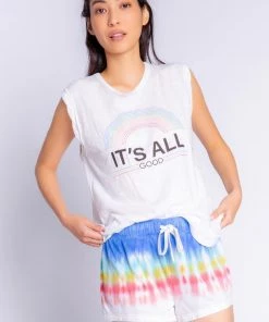 PJ Salvage Rainbow Sunsets - Tie Dye Short