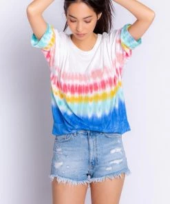 PJ Salvage Rainbow Sunsets - Tie Dye Short Sleeve T-Shirt