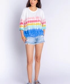 PJ Salvage Rainbow Sunsets - Tie Dye Short Sleeve T-Shirt