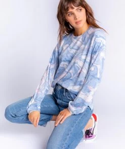 PJ Salvage Swirls Long Sleeve Top
