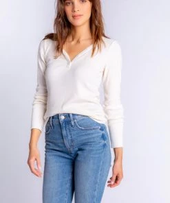 PJ Salvage Textured Essentials - Solid Long Sleeve