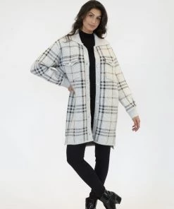 Lyla + Luxe Stanley Plaid Jacket With Double Pocket Women's Outerwear 7 Lyla + Luxe Stanley Plaid Jacket With Double Pocket Women's Outerwear