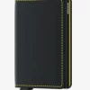Accessories Secrid Slim Wallet - Matte Black-Yellow