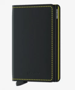 Accessories Secrid Slim Wallet - Matte Black-Yellow