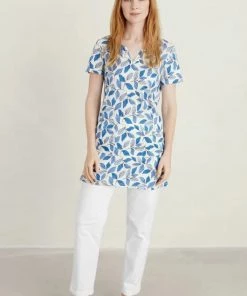 Women Sea Salt Artist's Palette V-Neck Tunic