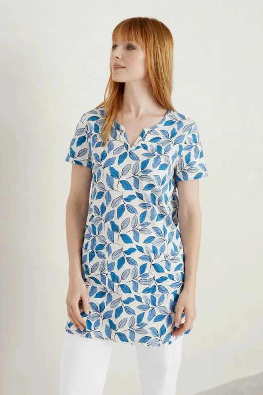 Women Sea Salt Artist's Palette V-Neck Tunic 4 Women Sea Salt Artist's Palette V-Neck Tunic