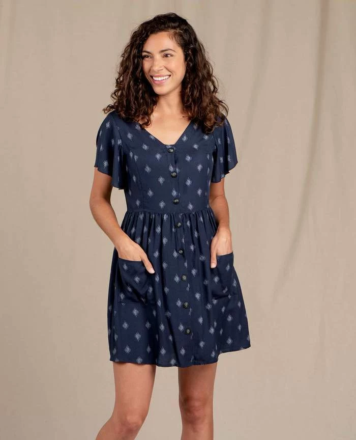 Toad & Co. Toad&Co Women's Hillrose Button-Up Short Sleeve Dress * Last Chance 5 Toad & Co. Toad&Co Women's Hillrose Button-Up Short Sleeve Dress * Last Chance