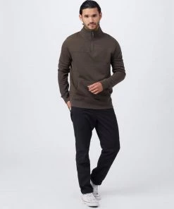 Ten Tree Men's 1/4 Zip Kanga Pocket Fleece
