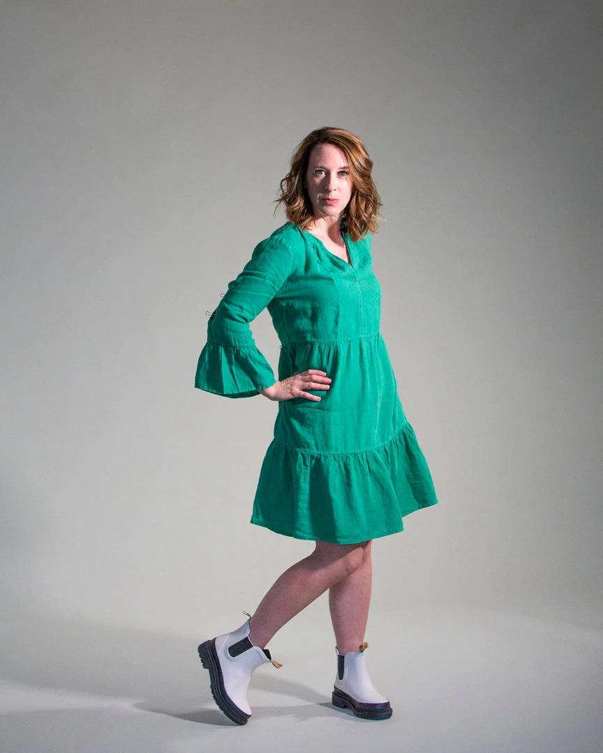 Velvet Aurora Lined Tiered Dress Women 4 Velvet Aurora Lined Tiered Dress Women