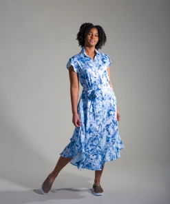 Bella Dahl Short Sleeve Ruffle Hem Dress Women