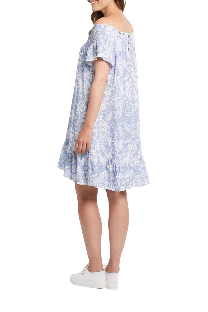 Tribal Short Sleeve Smocked Dress 4 Tribal Short Sleeve Smocked Dress