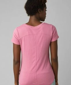 PrAna Women's Foundation Short Sleeve V-Neck