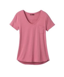 PrAna Women's Foundation Short Sleeve V-Neck
