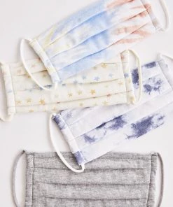 Z Supply Dip Tie-Dye & Stars Face Mask (4-Pack)